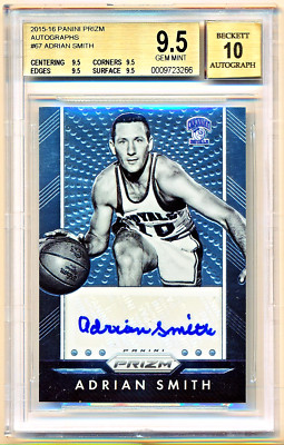 2015-16 Prizm Adrian Smith Autographs Auto #P-ASM BGS 9.5/10 - POP