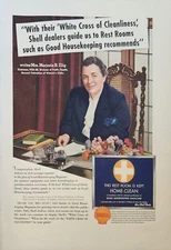 1938 Shell oil Company Vintage Ad guide us to rest rooms good housekeeping