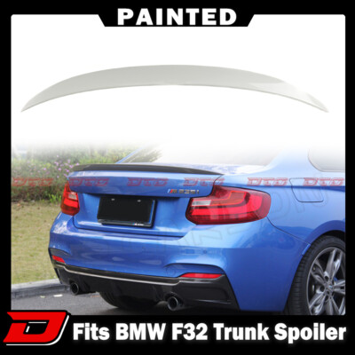 US 14-2020 Fits BMW 4-Series F32 2DR Coupe P Type Rear Trunk Spoiler Color White