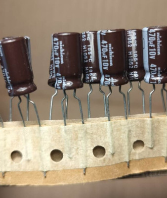 10pcs Nichicon 470uf 10v Radial Electrolytic Capacitors PJ Series Low ESR