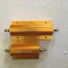 5/10 ~500W Watt High Power Aluminum shell Wirewound Metal Resistor 0.1-10KΩ Ohm