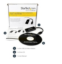 StarTech.com USB 3.0 to HDMI Adapter - Slim/Compact USB Type A USB32HDES NEW