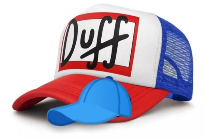 Gorra Trucker Los Simpsons Cerveza Duff TV Nueva. Excelente