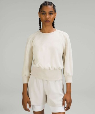Women's Lululemon Softstreme Ribbed-Hem Pullover Natural Ivory