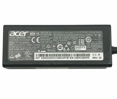 Genuine Acer Aspire A315-510P A315-59 AC Adapter Charger & Power