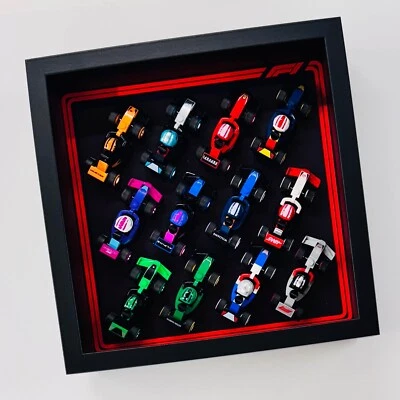 Display frame for Lego ® Formula One F1 Series Collectible Race Cars 71049 27cm