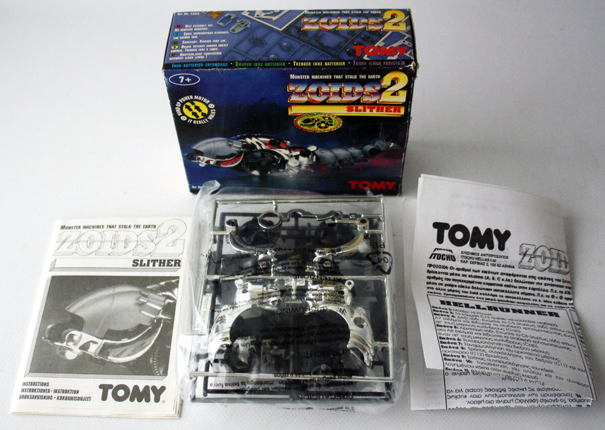 RARE VINTAGE 80'S ZOIDS 2 SLITHER WIND UP POWER MOTOR TOMY