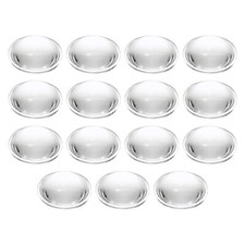Diameter 23mm Flat Convex Lens, 15 Pcs Height 8mm Acrylic Optical Lens