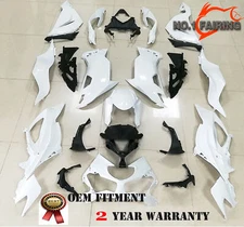 ABS Injection Full Fairing Kit For Kawasaki Ninja ZX-6R 2019-2022 Unpainted Raw