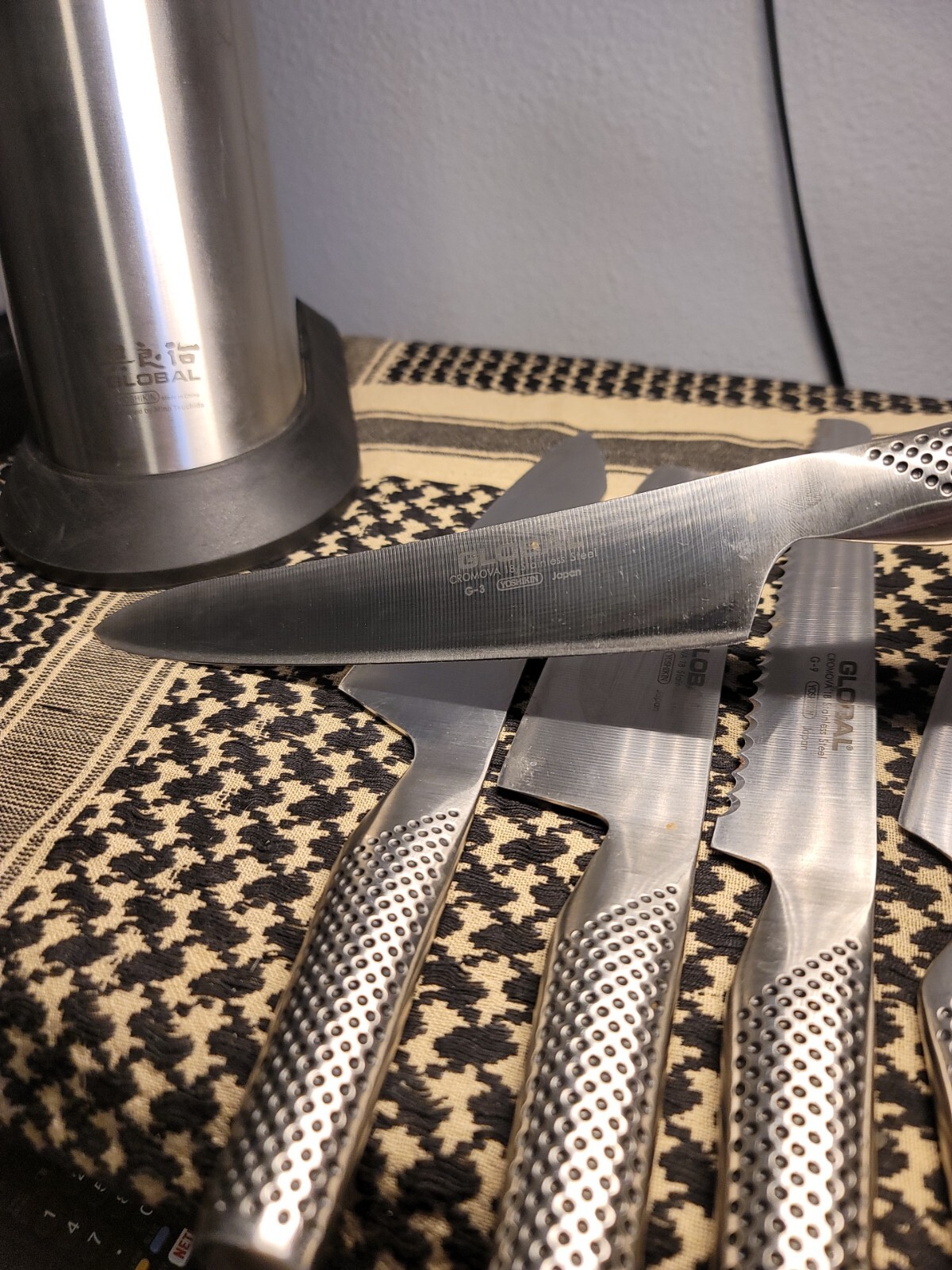 Global Cromova 18 Yoshikin 6 Piece Knife Set G3, G4, G5, G9,GS3