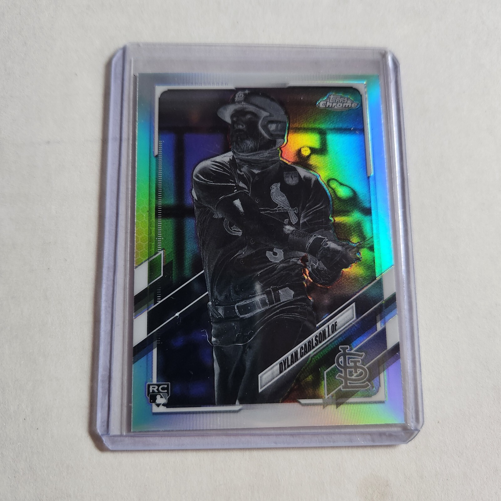 2021 Topps Chrome #140 Dylan Carlson Negative Refractor