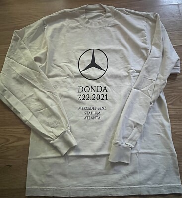 Donda 2021 Kanye West Yeezy Listening Party Mercedes Benz Long Sleeve Size Small