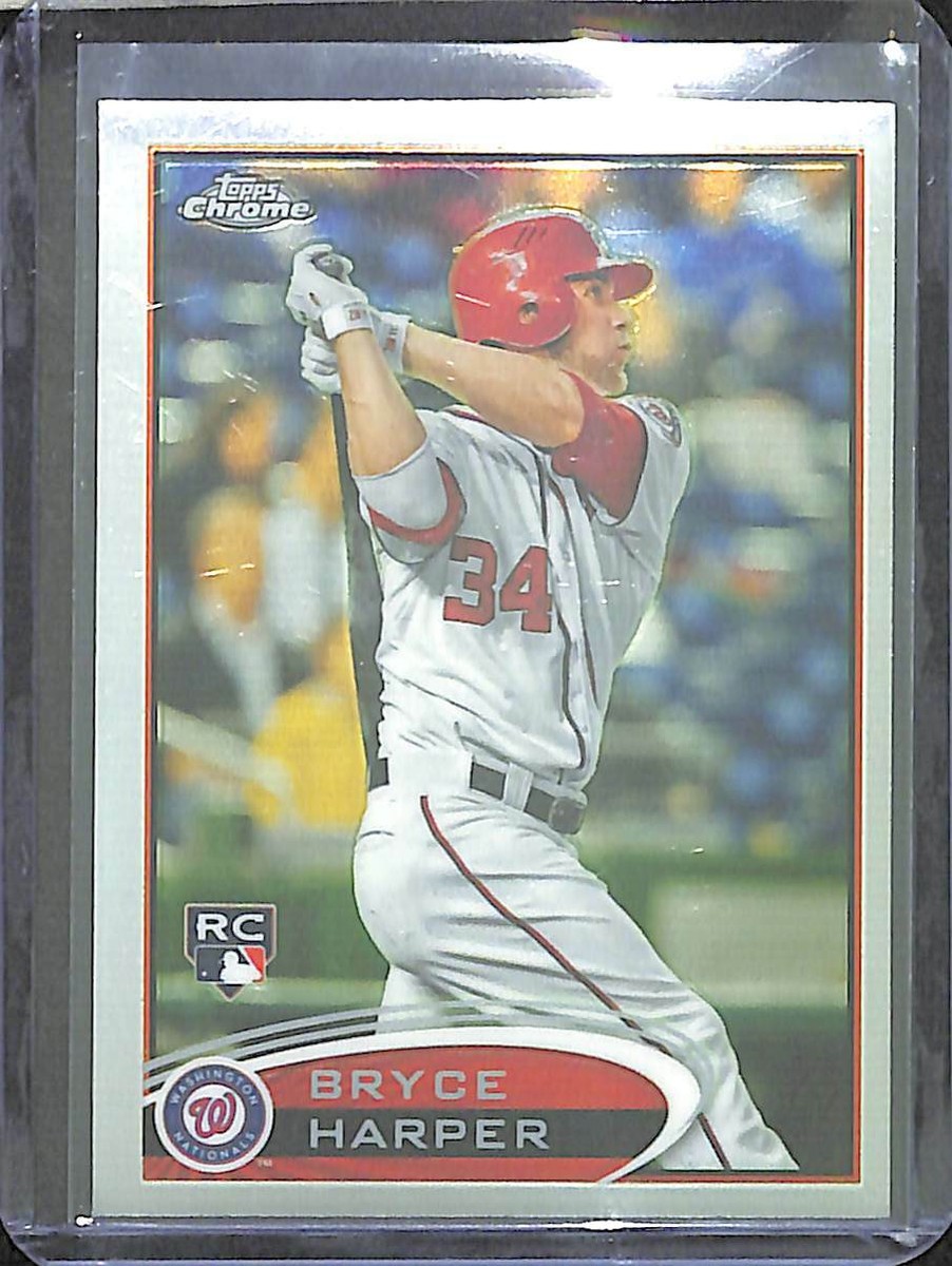 2012 Topps Chrome Baseball Rookie #196 Bryce Harper Off