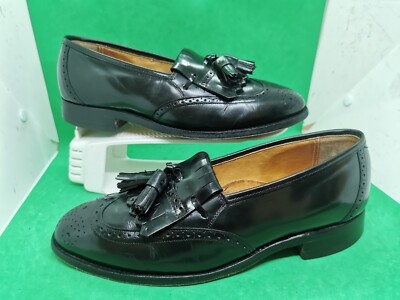 Johnston & Murphy Vtg Men\'s Kilt Tassel Loafer Dress Shoes Size 9 D/B, Black USA johnston murphy tassel products for sale | eBay main image 2