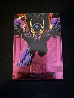 2024 Marvel Metal Universe Avengers Nighthawk #63 Pink FX /75