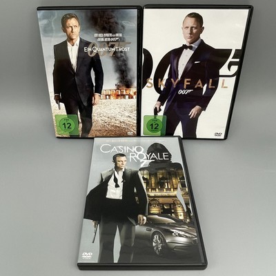 James Bond 007: Skyfall+Casino Royale+Ein Quantum Trost 3DVD Bundle