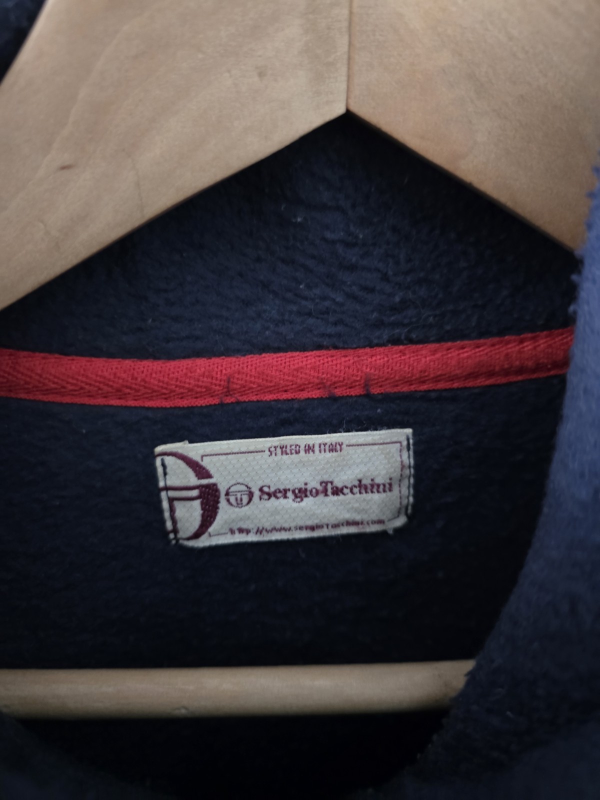 Vintage Sergio Tacchini Navy Blue Quarter-button Fleece - Men's Size XL image 5