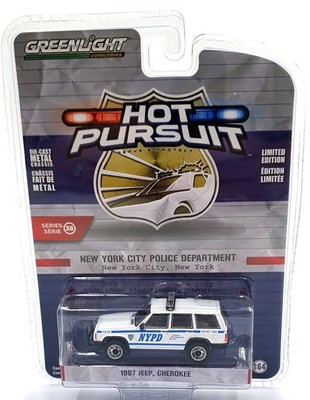 Greenlight 1/64 Scale 42960-C 1997 Jeep Cherokee NYC Police Department