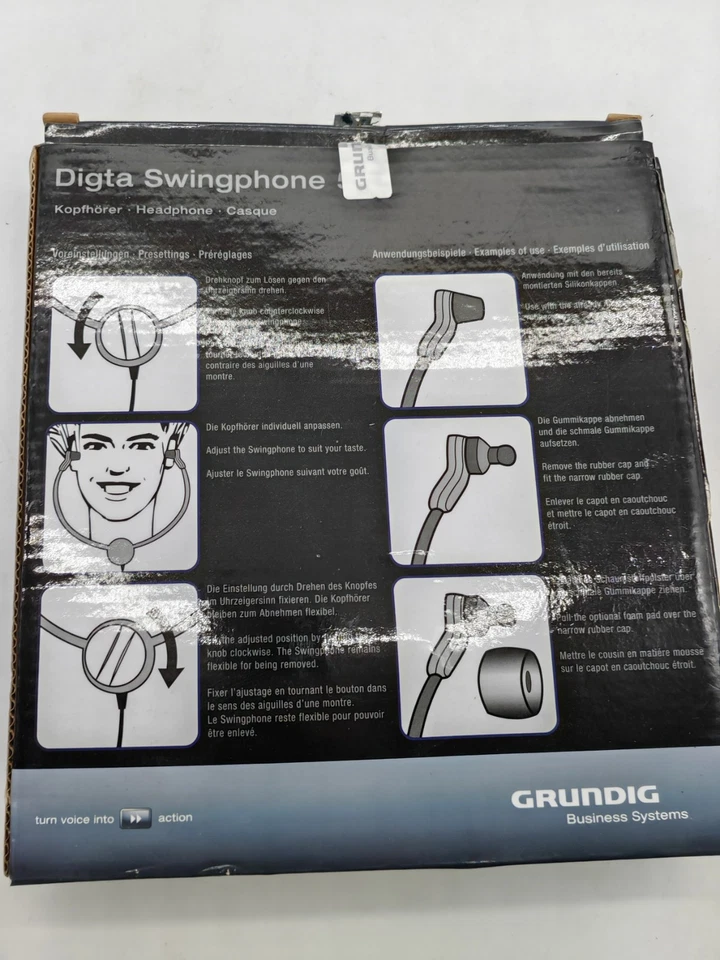 Grundig Business Systems Digta Swingphone 568 Jack PCC5682 Kopfhörer - Bild 2 von 3