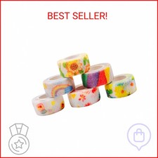 6 Pack Self Adhesive Bandage Wrap Colorful Pattern Print Elastic Cohesive Stretc