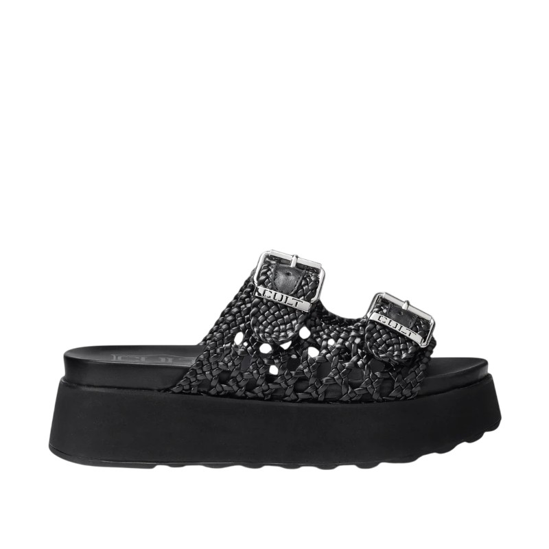 Womens Cult Janis 4476 Sandal W Weav Leather Black CLW447600 SC 30790₽