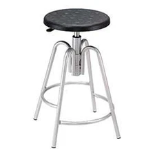 Global Industrial Polyurethane Shop Stool Black
