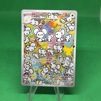 2026 Pokemon Maushold 146/128 30th Celebration Illustration Rare IR Holo NM