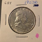 1953-D Franklin Silver Half Dollar In About Uncirculated Condition