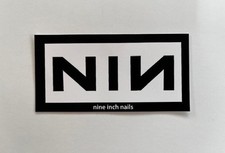 Nine Inch Nails NIN Sticker Vinyl Decal Bumper Window 4" X 2" 14 