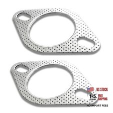 2 Pcs Car Exhaust Gasket,Reinforced High Temperature Gasket Exhaust 2.5In