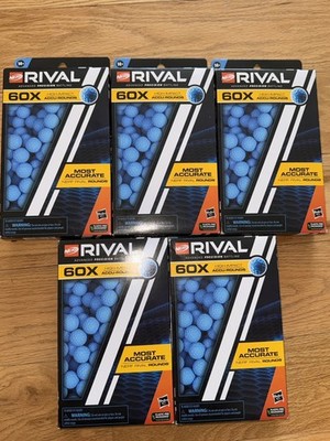 Nerf Rival Advanced Precision Battling 60x High Impact Accu-Rounds 300 Lot Of 5