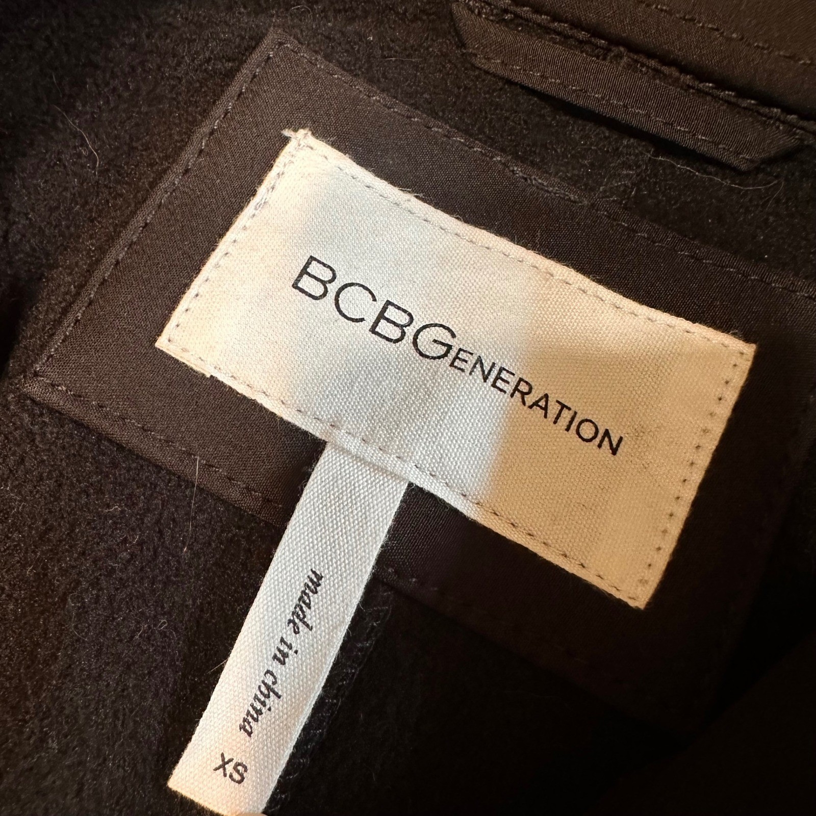 BCBGeneration Black Hooded Soft Shell Trench Coat… - image 8