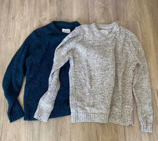 Lot of 2 Abercrombie Kids Sweaters-Size 17/18 Crewneck-Green  Blue