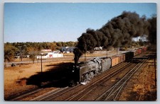 Union Pacific 829 Railroad Chrome Vintage Postcard 1958 locomotive train