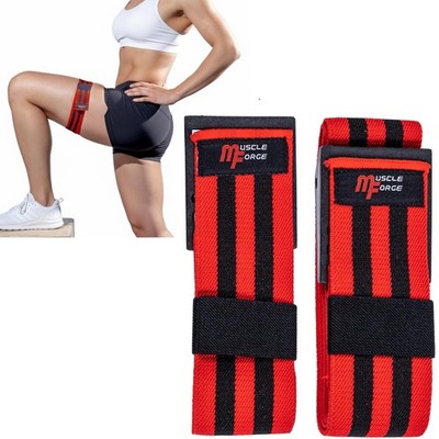 MuscleForge Blood Flow Restriction Bands, 2X Occlusion Bands for Legs, Elasti...