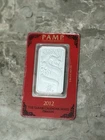 2012 Pamp Lunar Series Year of the Dragon 🐉 1 oz .999 Fine Silver in Assay Card