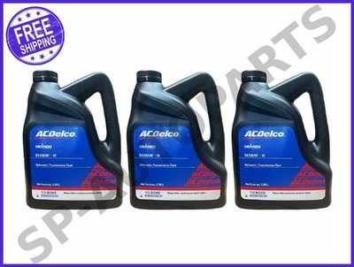 ACDelco 10-9395 Dexron VI Automatic Transmission Fluid full synthetic blend 3 Pk