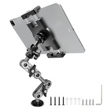 Aluminum Heavy Duty Drill Base Tablet Holder Car Mount Dashboard, 14.2  Lo