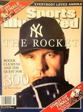 Sports Illustrated, ROGER CLEMENS, NY Yankees, June 2, 2003 NO LABEL