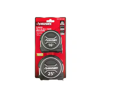 #ad Husky Husky 2pk 16 and 25ft Tape Measure # 00145 NEW $16.92