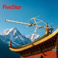 Yagi HD TV Outdoor Antenna up to 200 Mile Range, Attic or Roof Mount TV Antenna