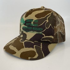 Vintage Duck Camo Snapback Trucker Hat Center For Bottomland Hardwoods Research