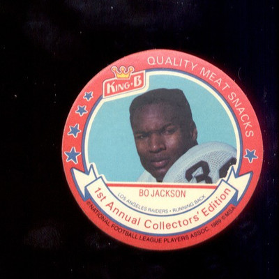 1989 King B BO JACKSON Oakland Raiders Rare Disc Card Mint