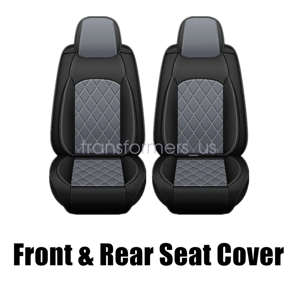 For Mercedes Benz E300 E350 E550 Full Front & Rear Protector Cushions Black+Gray Foto 4 de 4