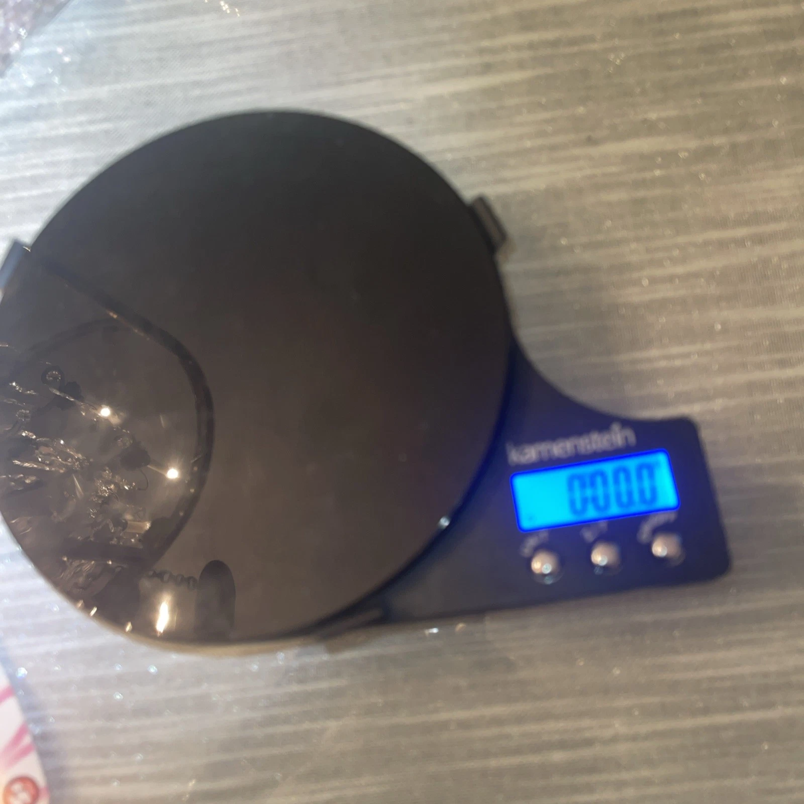 KAMENSTEIN Digital Kitchen Scale 5105598 Backlight Display Max 11 lbs Black