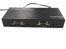 VGA UTP Extender 1x4 Splitter with VGA Audio over Cat5e/6Transmitter 1in/5out