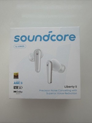 Soundcore Liberty 5 Wireless Earbuds ANC 3.0 Voice Reduction Dolby - Cloud White