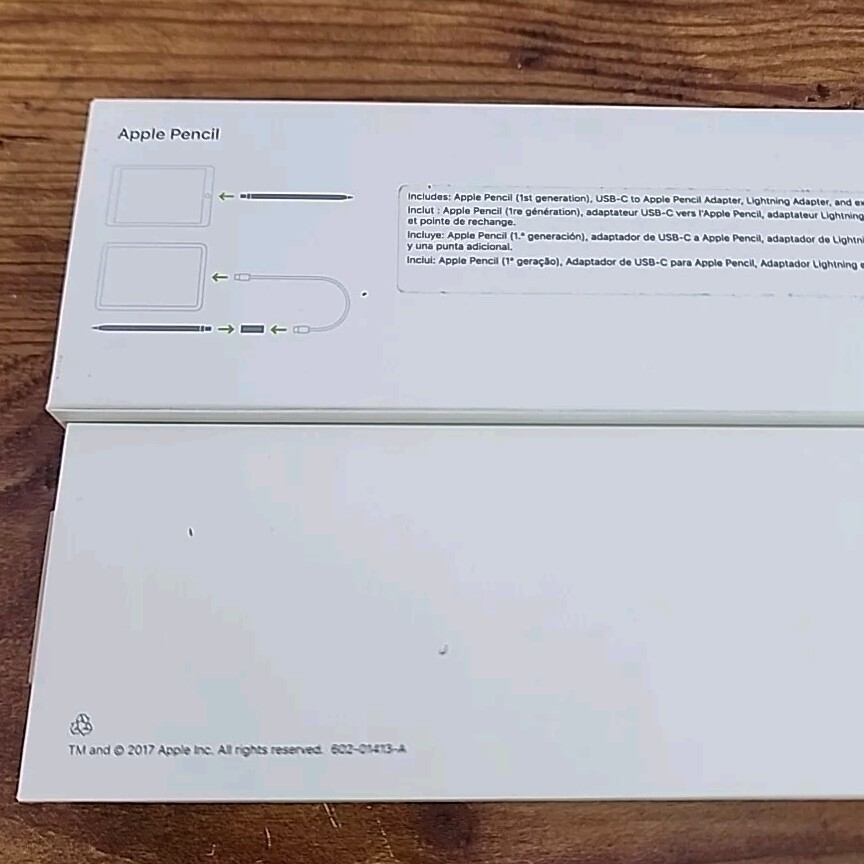 Apple Pencil 1st Gen A1603 iPad Pro Lightning EMPTY RETAIL BOX