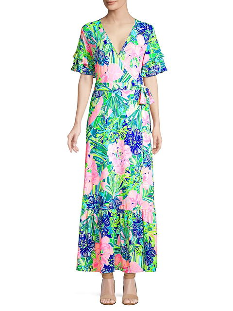 lilly pulitzer carlotta maxi dress in coral wildflower lace size 14 for sale online ebay on lilly pulitzer maxi dress used