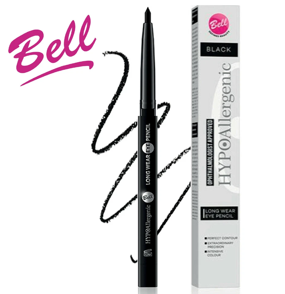 Bell HYPOALERGENIC Long Wear EYE PENCIL Cat Eyeliner PARABEN FREE Black Brown